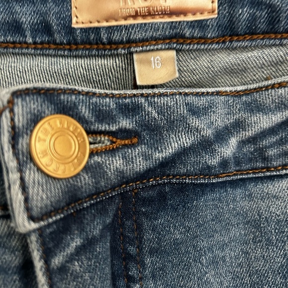 NWT Kelsey Mid Rise Ankle‎ Flare Regular Hem Slash Pkt - Picture 5 of 6